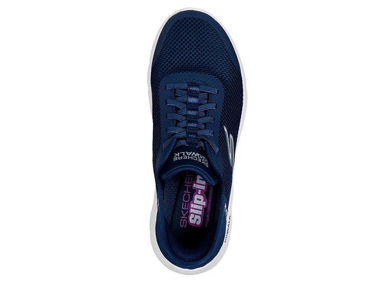 ZAPATILLAS MUJER SKECHERS URBANAS AZUL MARINO GO WALK FLEX - 4