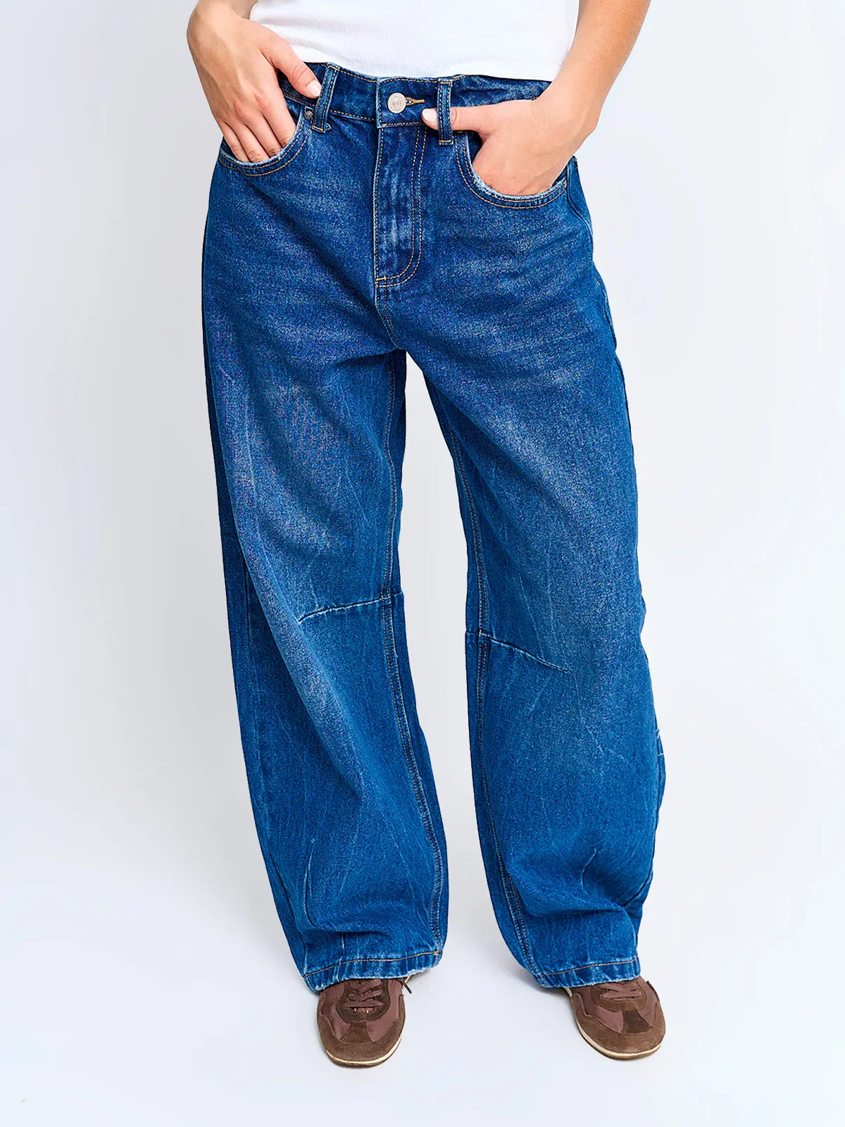 JEANS MUJER INDEX ALGODÓN BALLOON TIRO MEDIO - 3