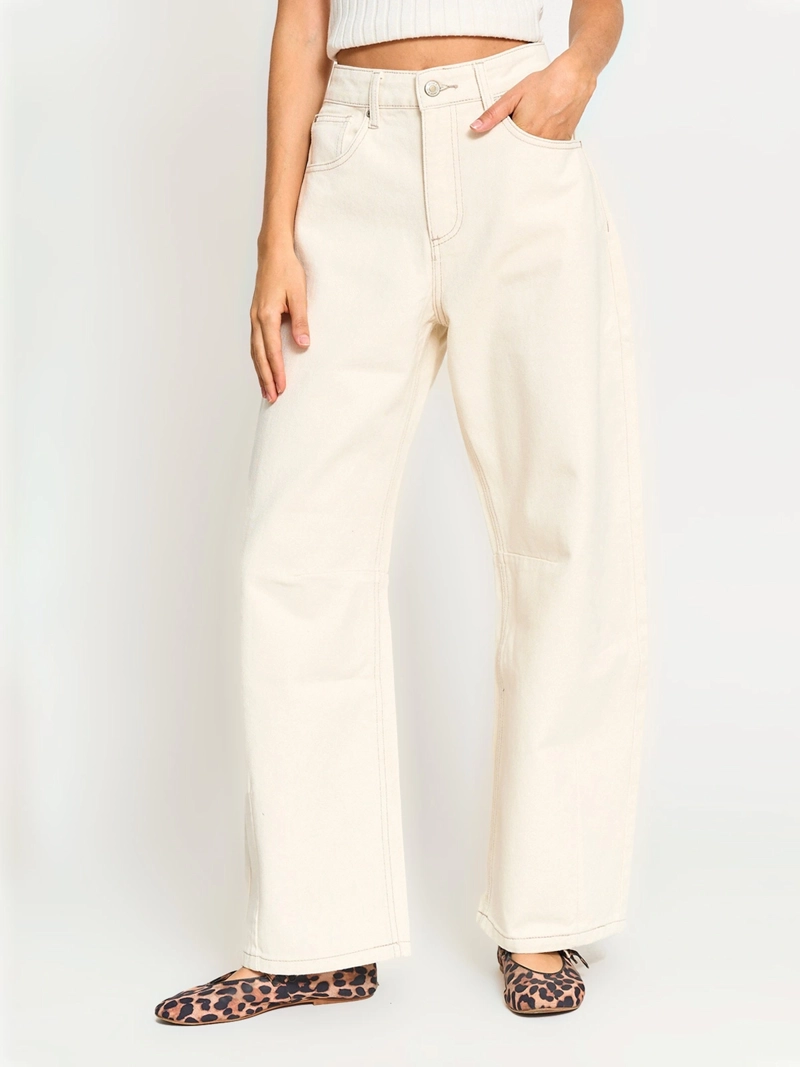 JEANS MUJER INDEX ALGODÓN BALLOON TIRO MEDIO - 2