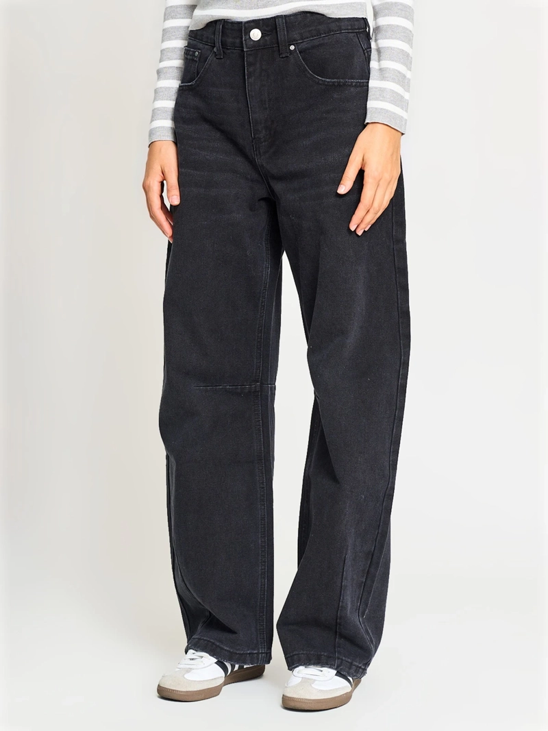 JEANS MUJER INDEX ALGODÓN BALLOON TIRO MEDIO - 2