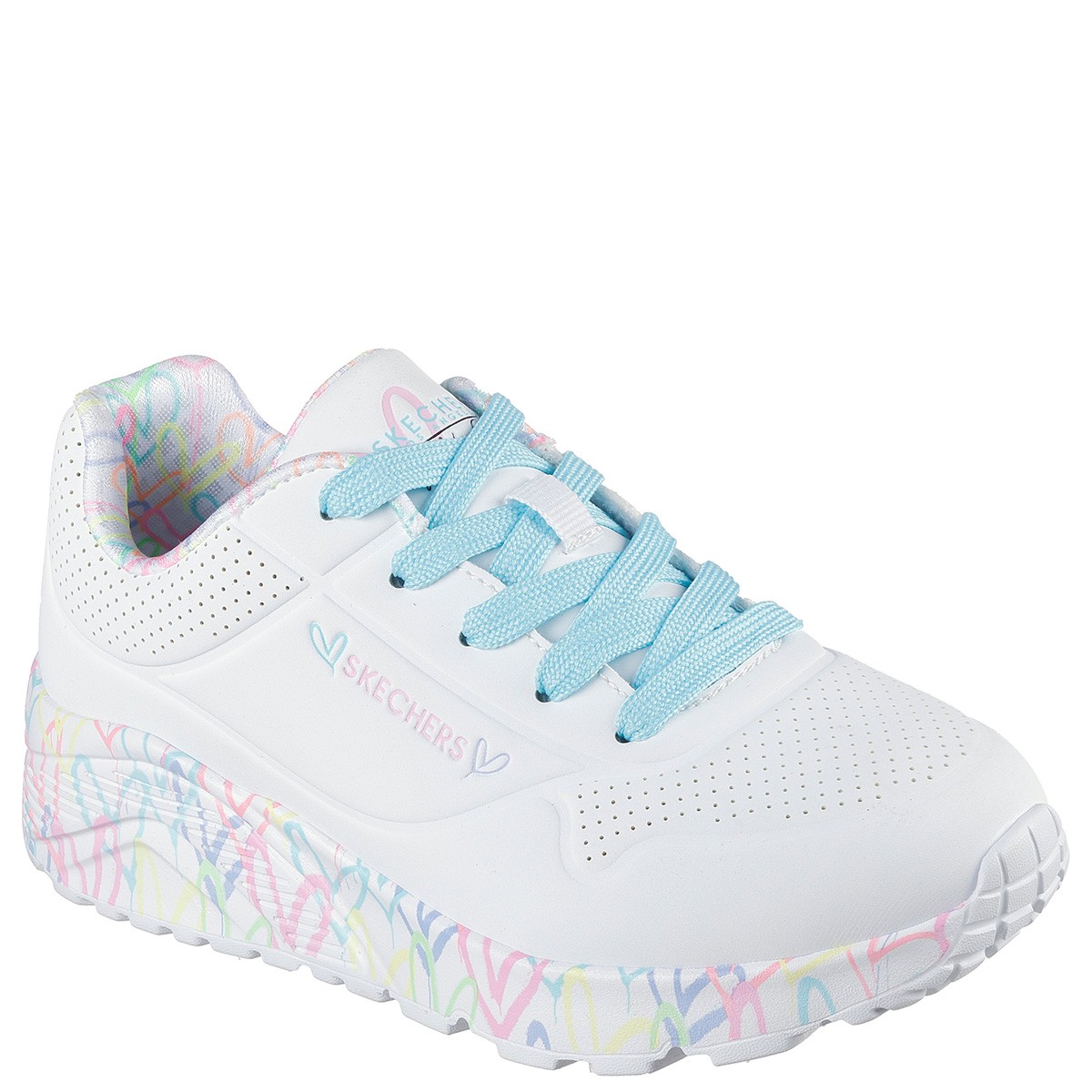 ZAPATILLAS NIÑA SKECHERS CASUALES BLANCO UNO LITE SKX 314976L-WPTQ - 2