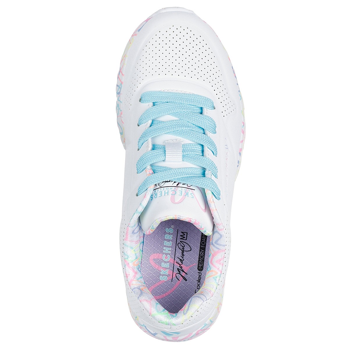 ZAPATILLAS NIÑA SKECHERS CASUALES BLANCO UNO LITE SKX 314976L-WPTQ - 4