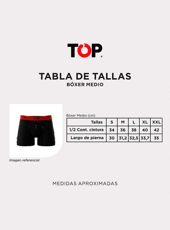 PACK 4 BÓXER ALGODÓN HOMBRE TOP MULTICOLOR MEDIO 208P4C1 - 3