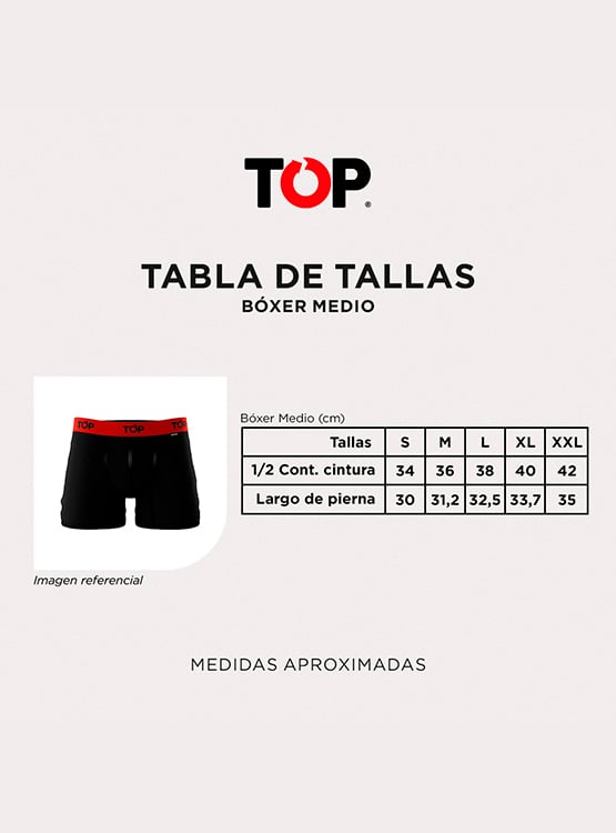 PACK 4 BÓXER ALGODÓN HOMBRE TOP MULTICOLOR MEDIO 208P4C1 - 3