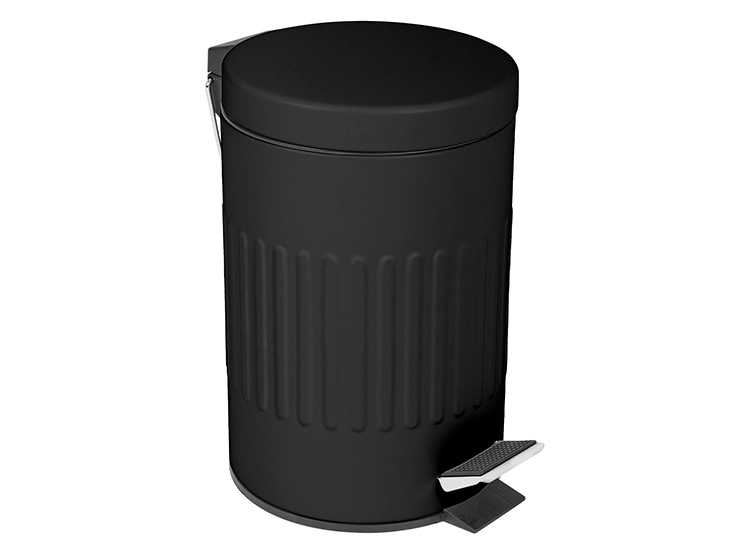 PAPELERO DORAL ACERO INOXIDABLE 5L NEGRO - 1