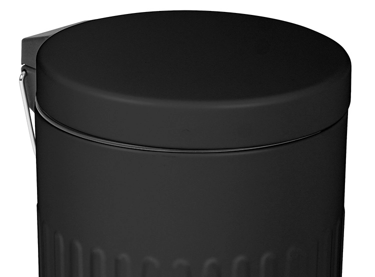 PAPELERO DORAL ACERO INOXIDABLE 5L NEGRO - 2