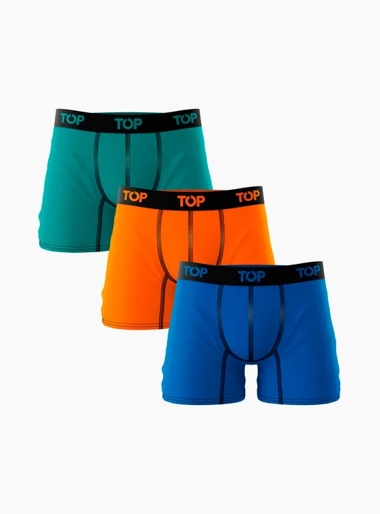 PACK X3 BÓXER ALGODÓN HOMBRE TOP - 1