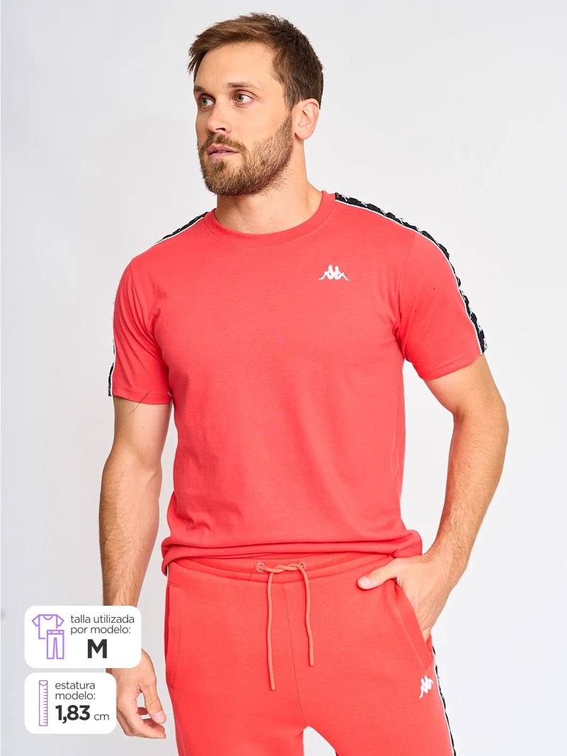 KAPPA POLERA HOMBRE KAPPA 2590 ROJO MANGA CORTA