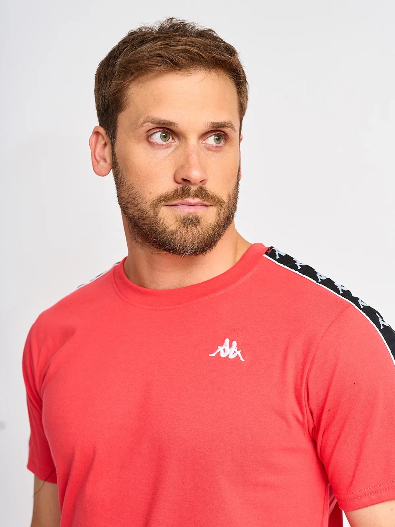 POLERA HOMBRE KAPPA 2590 ROJO MANGA CORTA - 3