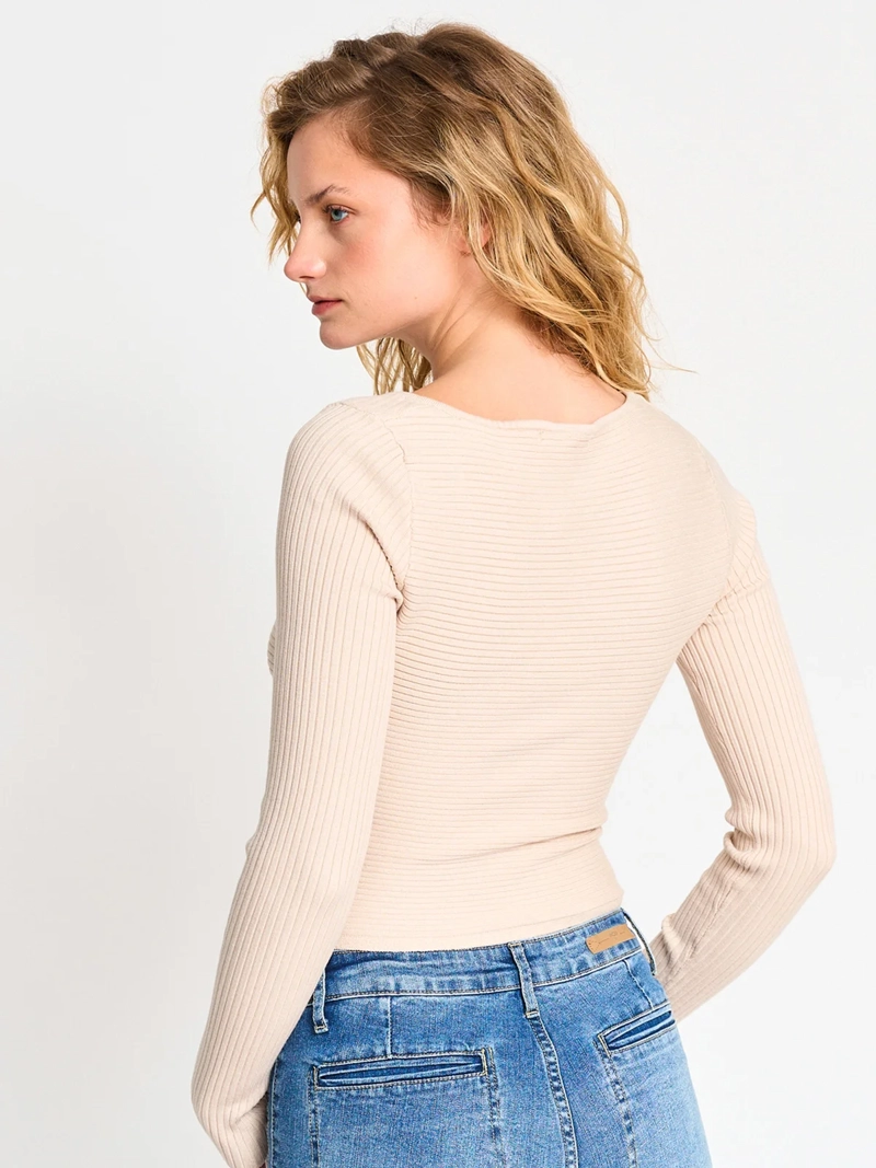 SWEATER MUJER INDEX ESCOTE ASIMÉTRICO - 2