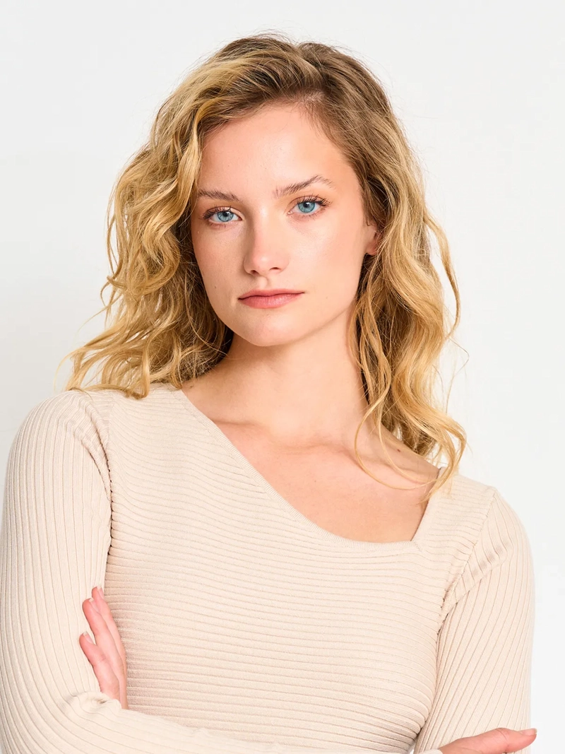 SWEATER MUJER INDEX ESCOTE ASIMÉTRICO - 3