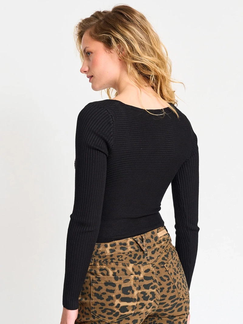 SWEATER MUJER INDEX ESCOTE ASIMÉTRICO - 2