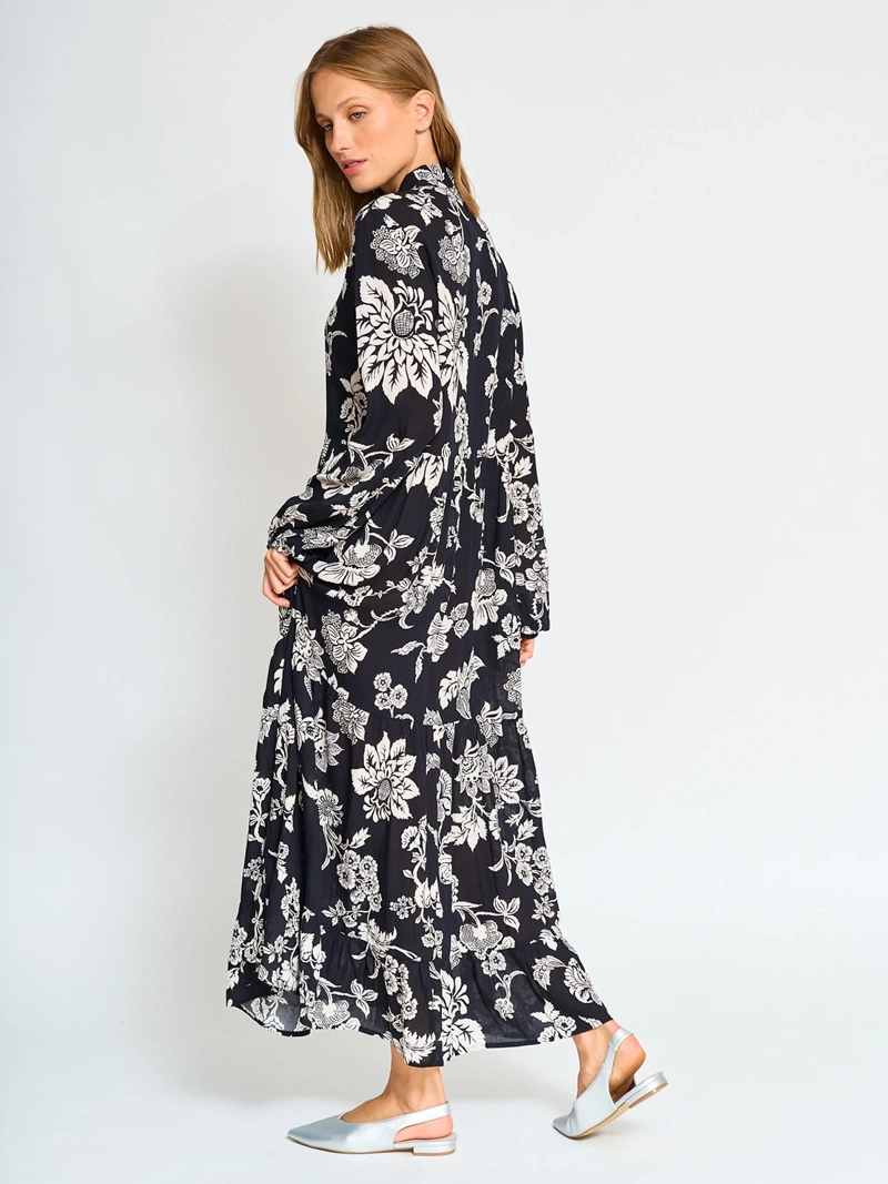 VESTIDO LARGO MUJER MARQUIS NEGRO BOHO - 2