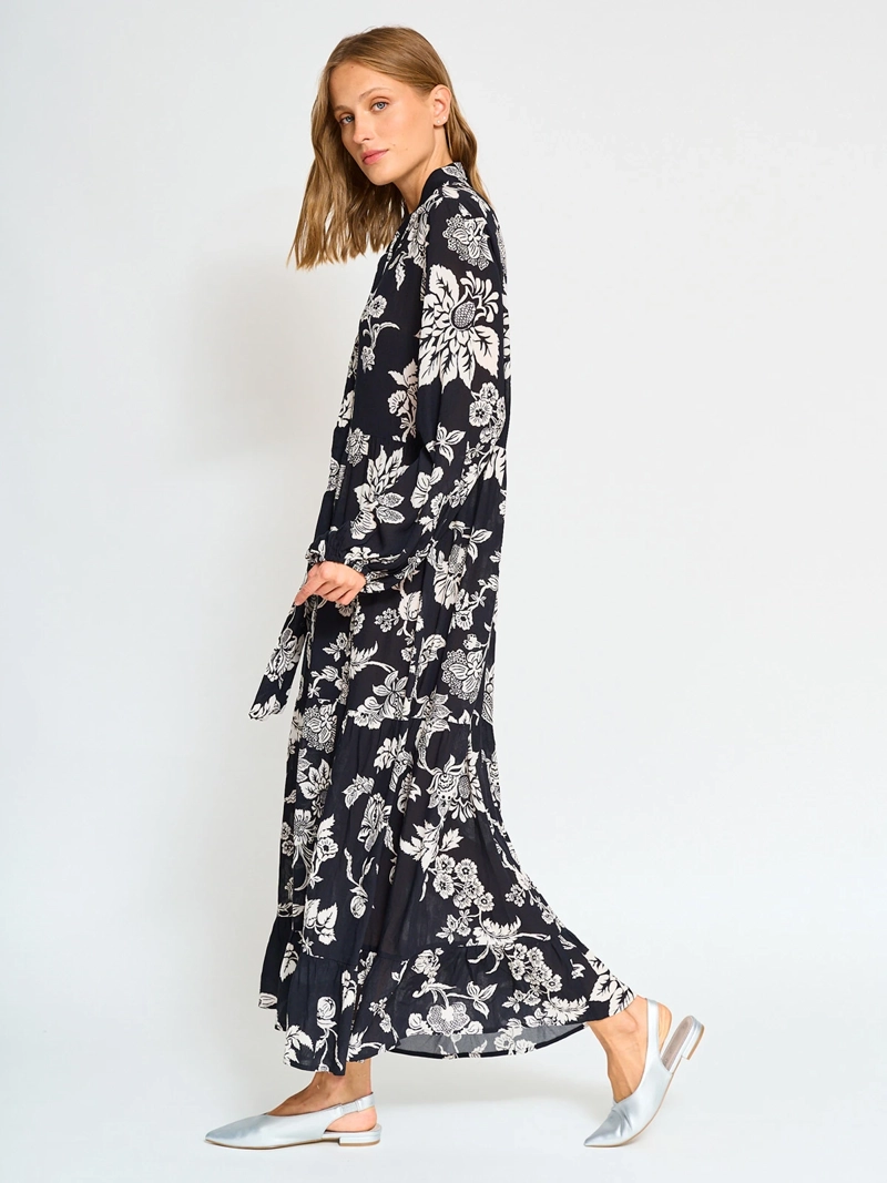 VESTIDO LARGO MUJER MARQUIS NEGRO BOHO - 3