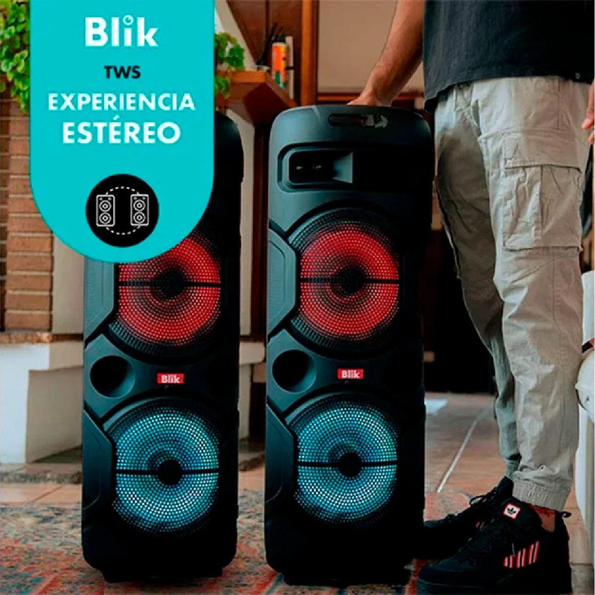 PARLANTE BLUETOOTH KARAOKE CON MICRÓFONO BLIK WAVEMAX2 - 7