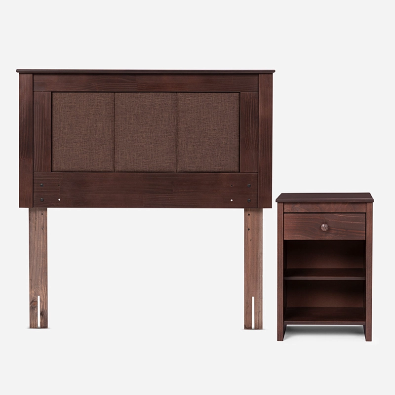 CAMA EUROPEA ROSEN ART 4 1.5 PLAZAS + SET RACHEL CHOCOLATE - 2