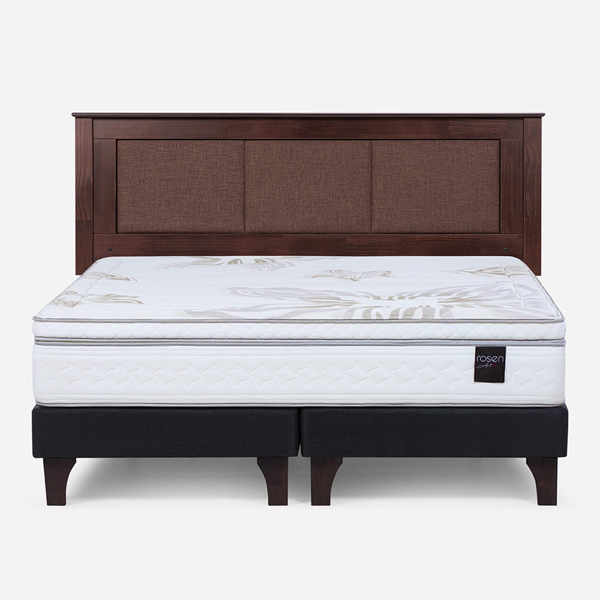 CAMA EUROPEA ROSEN ART 4 KING + RESPALDO RACHEL - 1