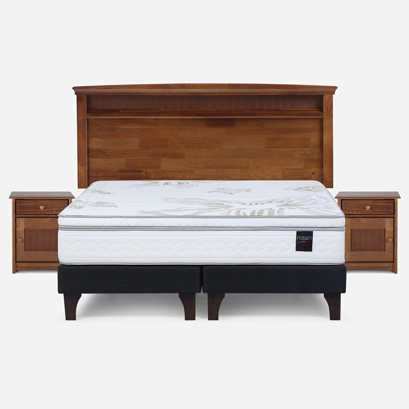 CAMA EUROPEA ROSEN ART 4 KING + SET VENETO CAFÉ - 1