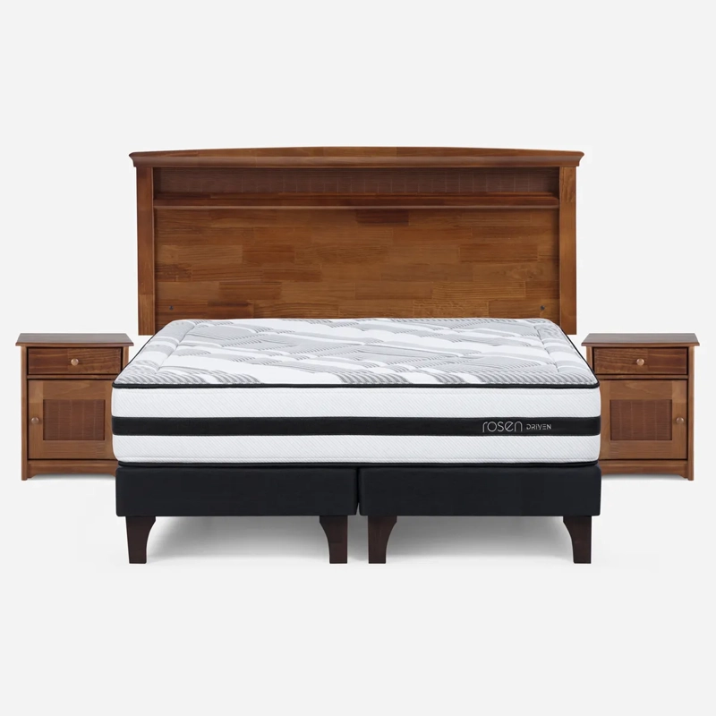 JUEGO DORMITORIO ROSEN 2 PLAZAS B/D + SET VENETO DRIVEN - 1