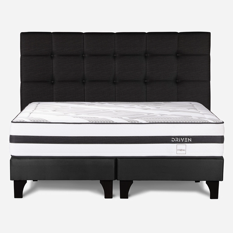 CAMA EUROPEA ROSEN DRIVEN KING + RESPALDO ISSEY GRAFITO - 1