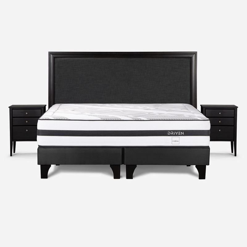 CAMA EUROPEA ROSEN DRIVEN SÚPER KING + SET NOLITA GRAFITO - 1