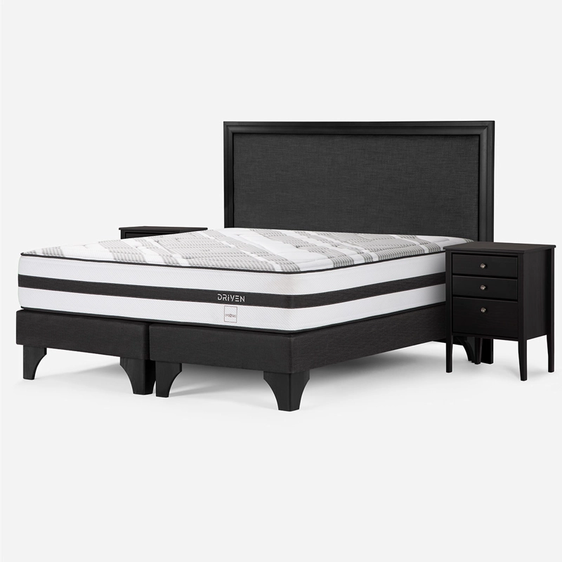 CAMA EUROPEA ROSEN DRIVEN SÚPER KING + SET NOLITA GRAFITO - 2