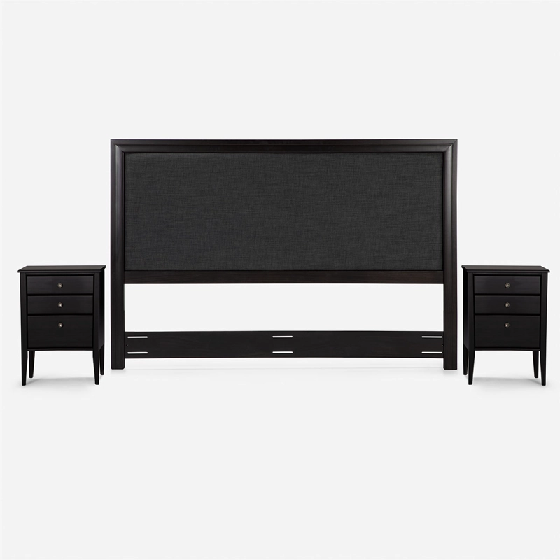 CAMA EUROPEA ROSEN DRIVEN SÚPER KING + SET NOLITA GRAFITO - 3