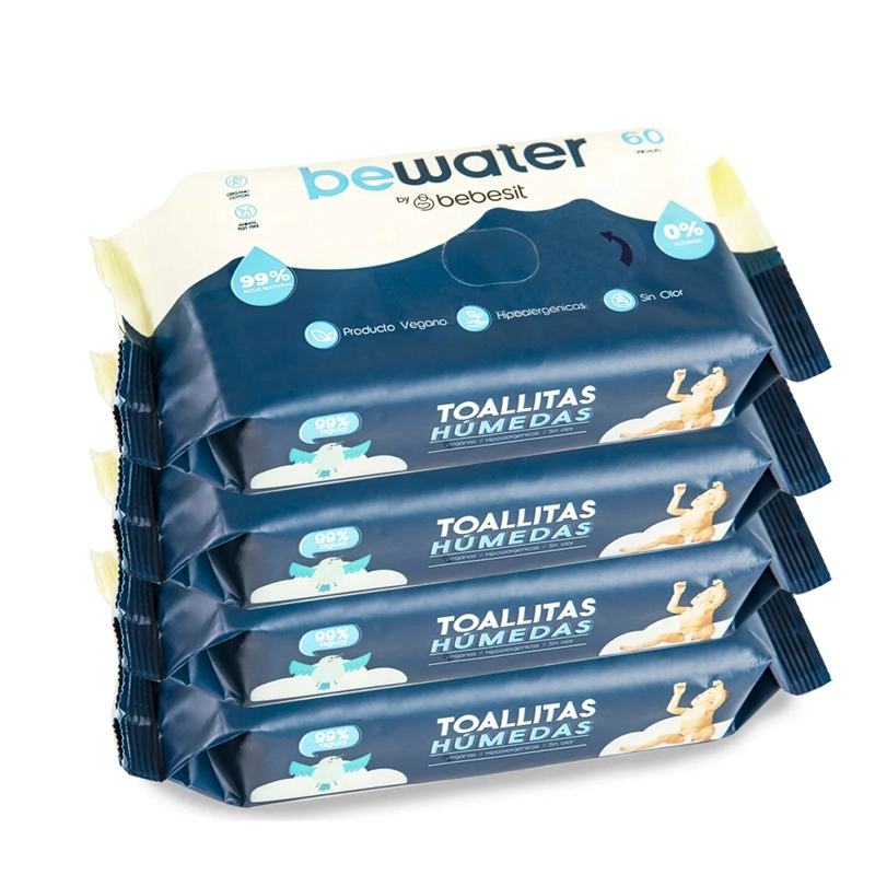 BOLSA TOALLAS HÚMEDAS BEBESIT PACK 4 24U - 6