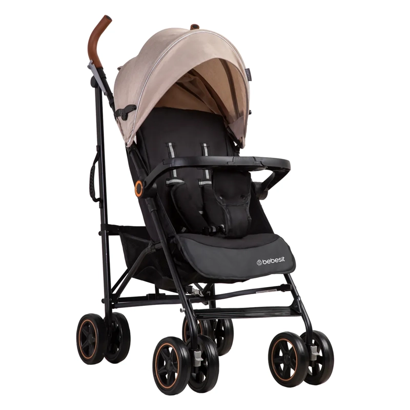 COCHE PARAGUA BEBE MAGIC RIDE FIESTA BEIGE BEBESIT - 1