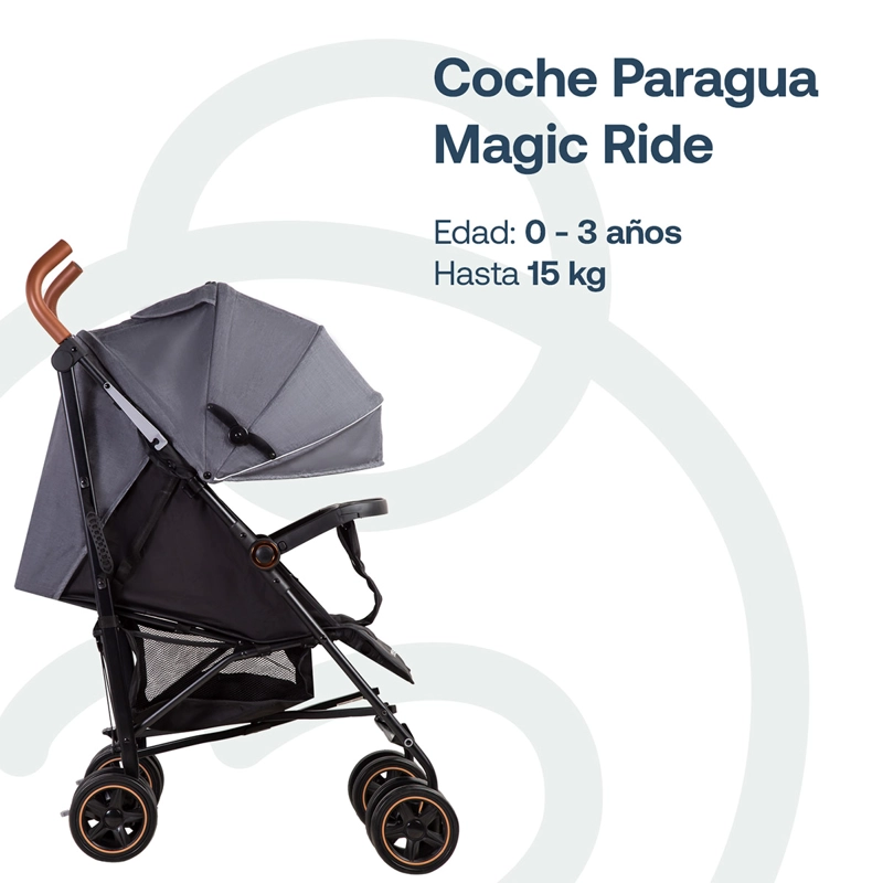 COCHE BEBESIT MAGIC RIDE GRIS - 9