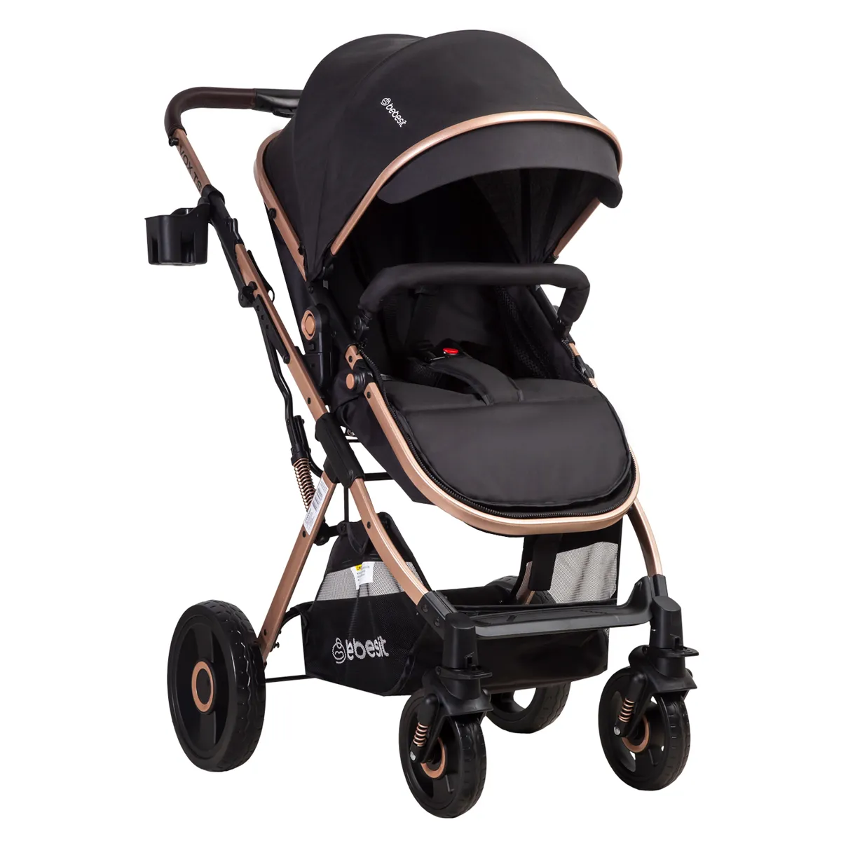 COCHE CUNA PASEO BEBE VOX GOLD NEGRO BEBESIT - 1