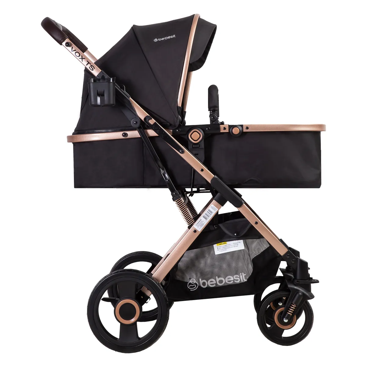 COCHE CUNA PASEO BEBE VOX GOLD NEGRO BEBESIT - 5