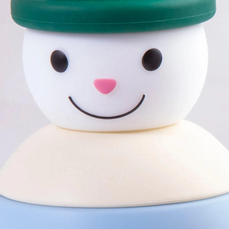 JUGUETE DE SILICONA BEBESIT VERDE MONITO DE NIEVE - 4