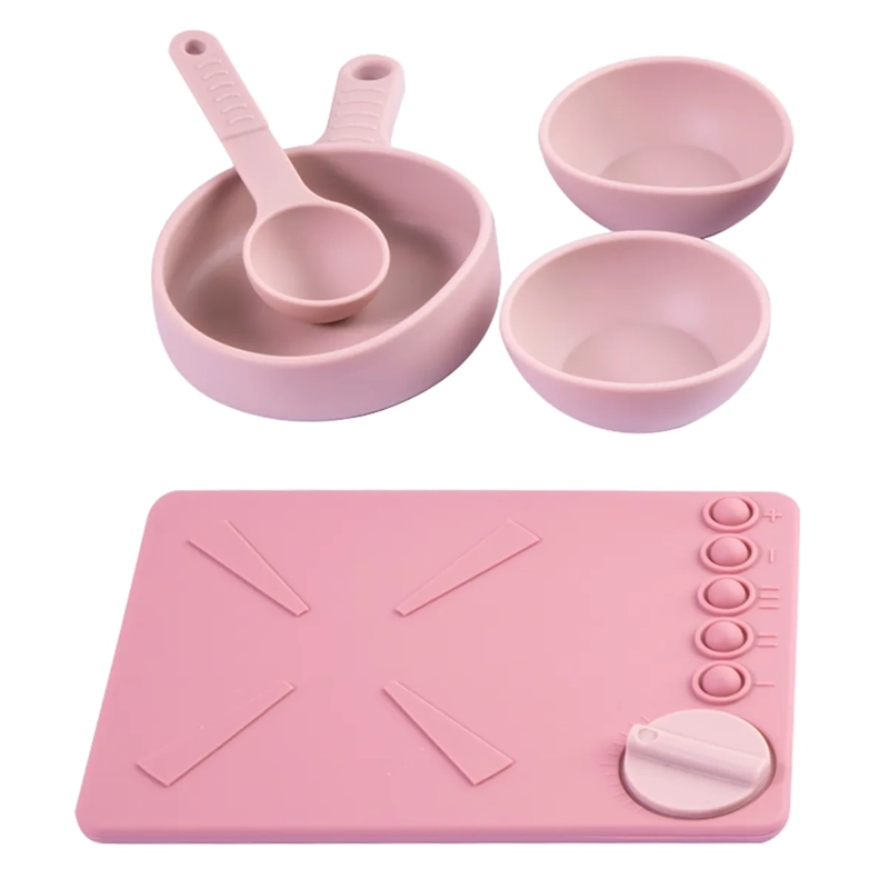 SET DE SILICONA BEBESIT KITCHEN 16PZS ROSA - 3