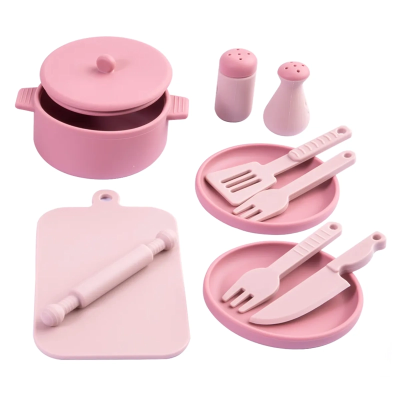 SET DE SILICONA BEBESIT KITCHEN 16PZS ROSA - 4