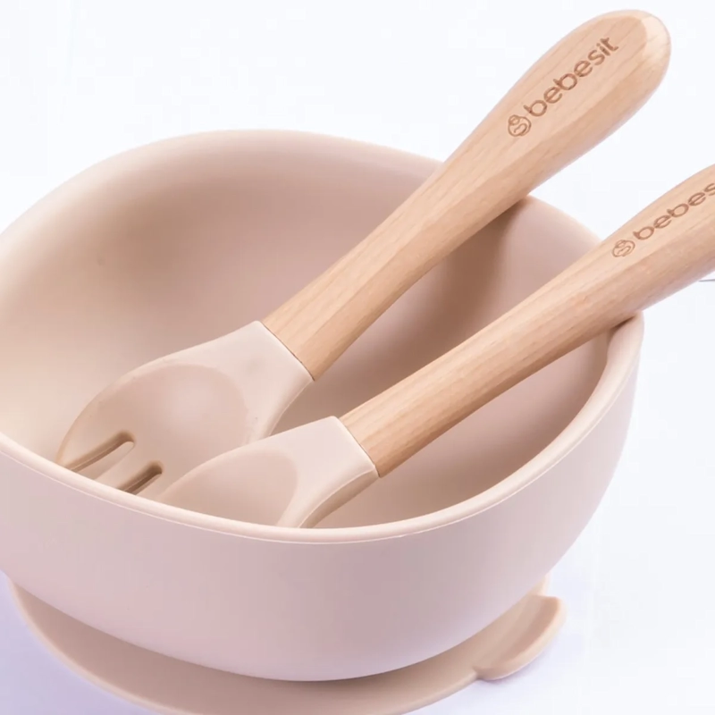 SET DE SILICONA BEBESIT KITCHEN 3PZS BEIGE - 3