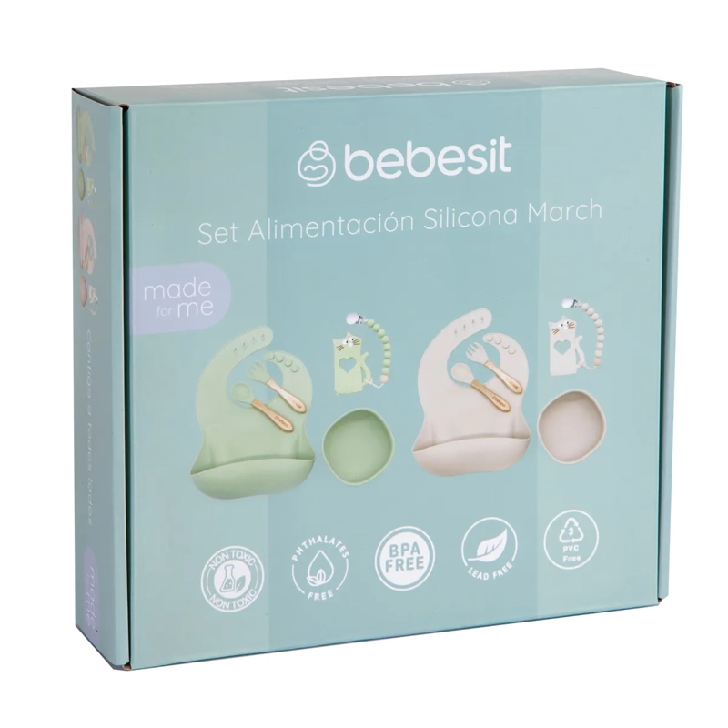 SET DE SILICONA BEBESIT KITCHEN 3PZS BEIGE - 6