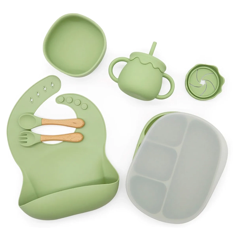 SET DE SILICONA BEBESIT KITCHEN 4PZS VERDE - 1