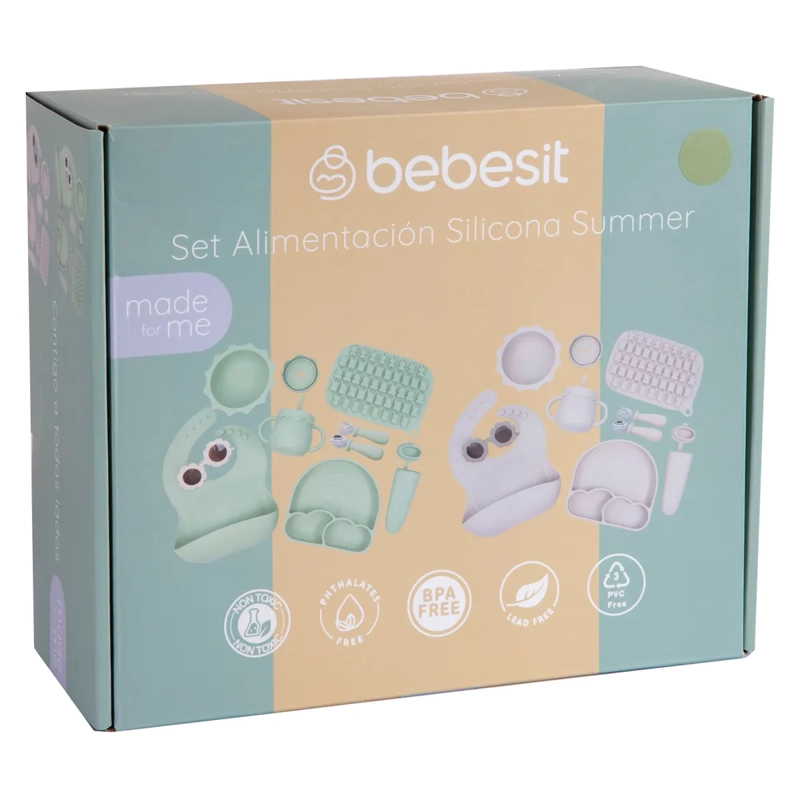 SET DE SILICONA BEBESIT KITCHEN SUMMER 9PZS VERDE - 7