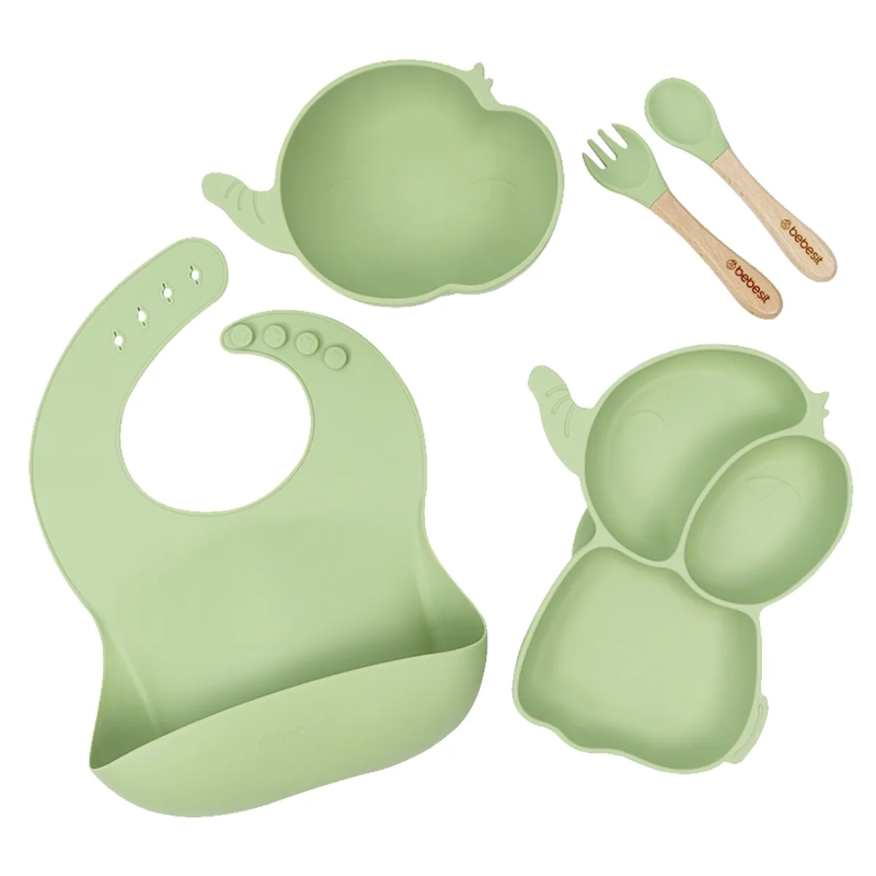 SET DE SILICONA BEBESIT ELEFANTE BEIGE - 1