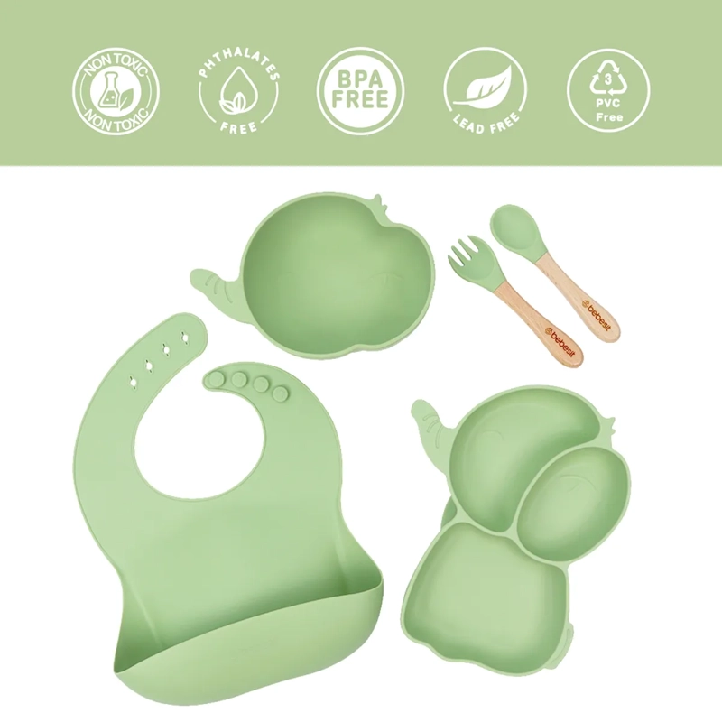 SET DE SILICONA BEBESIT ELEFANTE BEIGE - 2