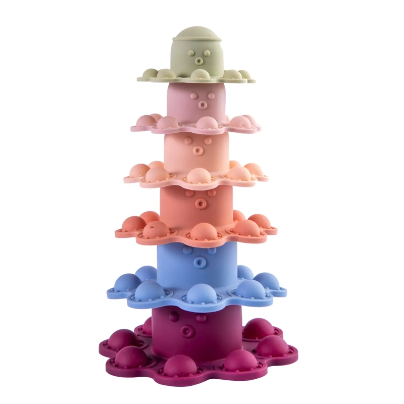 JUGUETE DE SILICONA BEBESIT MULTICOLOR OCTOPUS - 2
