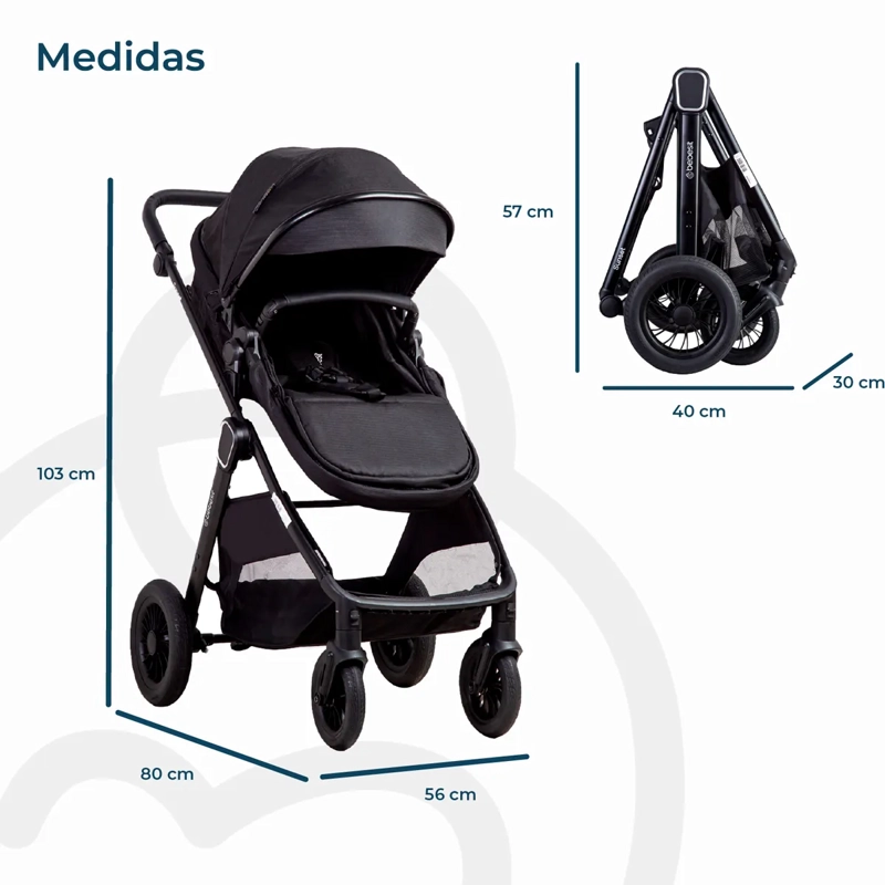 COCHE CUNA TRAVEL SYSTEM ISOFIX SUNSET PREMIUM CON BASE - 3