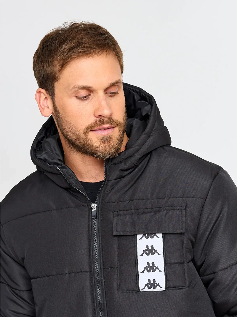 PARKA HOMBRE KAPPA KPMPKI2584 NEGRO MANGA LARGA 2584 - 3