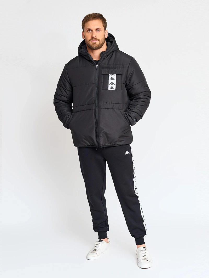 PARKA HOMBRE KAPPA KPMPKI2584 NEGRO MANGA LARGA 2584 - 4