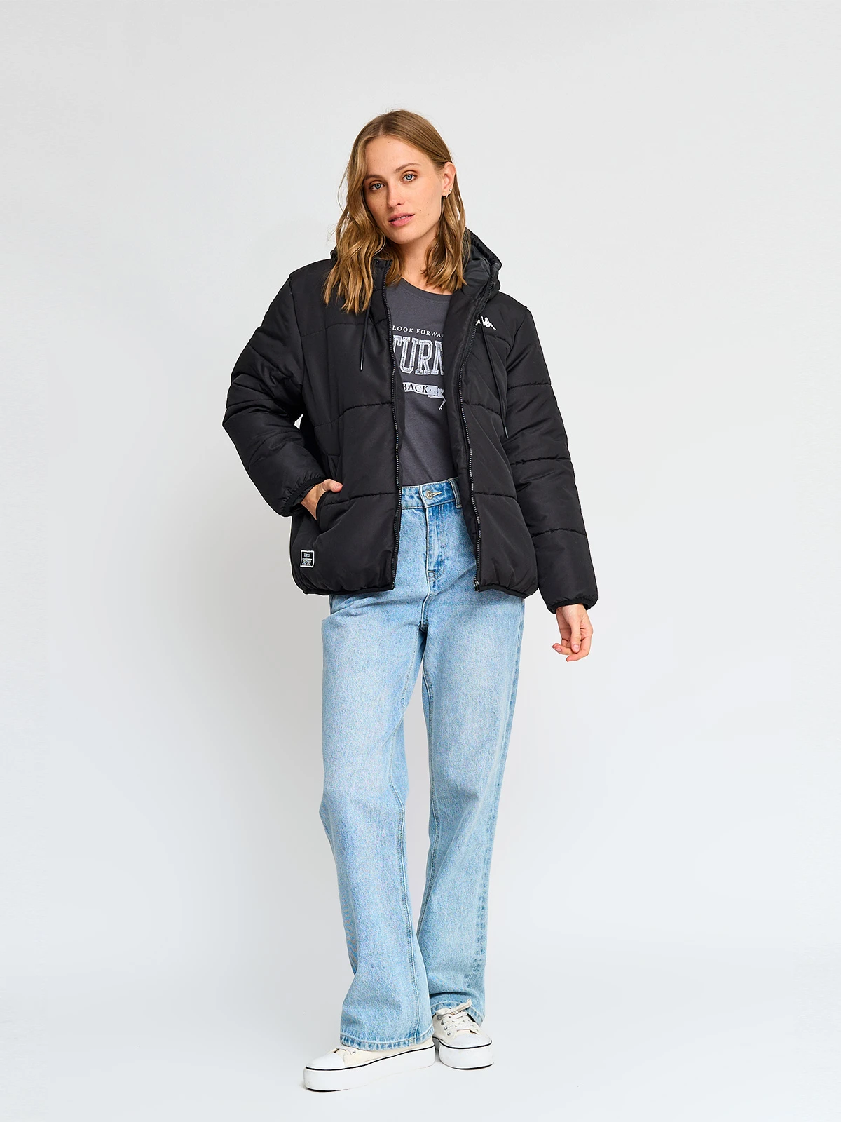 CHAQUETA MUJER KAPPA 2584 NEGRO - 4