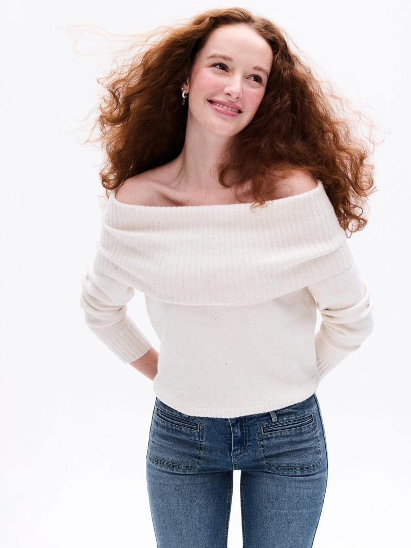 SWEATER MANGA LARGA MUJER INDEX HOMBRO DESCUBIERTO - 1