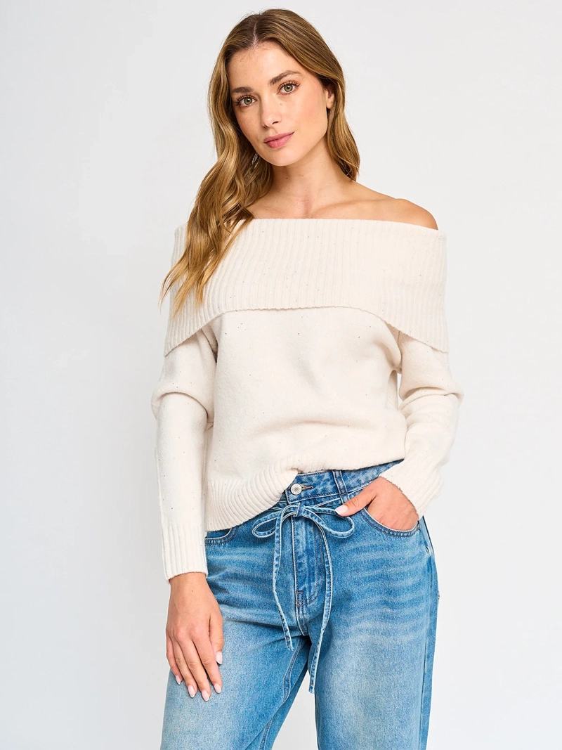 SWEATER MANGA LARGA MUJER INDEX HOMBRO DESCUBIERTO - 2