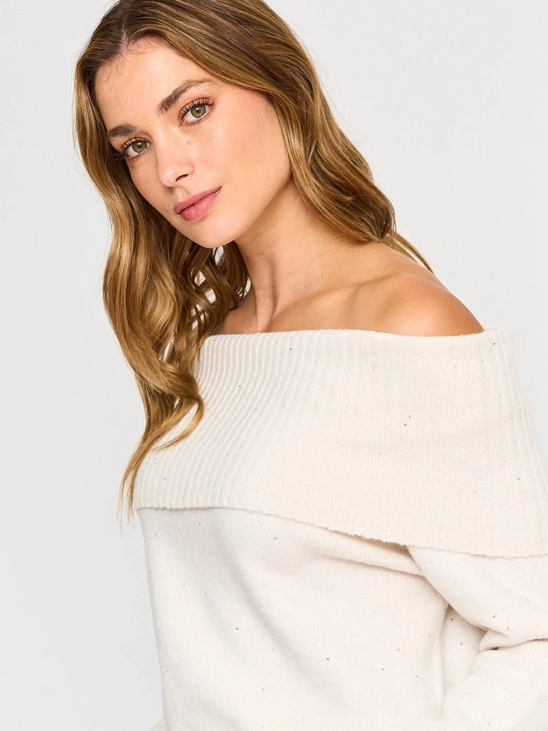 SWEATER MANGA LARGA MUJER INDEX HOMBRO DESCUBIERTO - 4