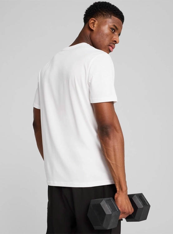 POLERA MANGA CORTA HOMBRE PUMA TAD ESSENTIALS HEATHER CAT - 2